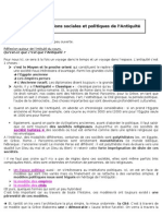 Histoire Des Institutions Sociales Et Politiques de L'antiquité