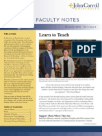 John Carroll University Faculty Notes December 2009