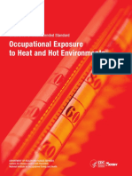 NISOH Criteria for a Recommended Standard Occupational Exposure to Heat and Hot Environments