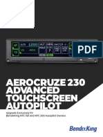 Aerocruze 230 Advanced Touchscreen Autopilot: Upgrade Exclusively For Bendixking KFC 150 and KFC 200 Autopilot Owners