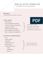 Clinical Note Template