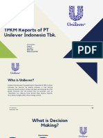 TPKM Reports of PT Unilever Indonesia TBK