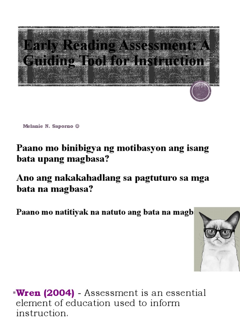 Early Reading Assessment Guide | PDF | Educational Assessment | Teaching