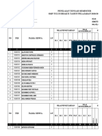 Format Nilai PTS Kelas 8