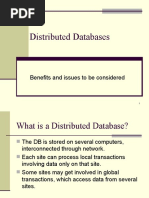 Distributed Databases: Benefits and Issues To Be Considered