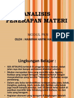 Analisis Penerapan Materi PKN - Hanifah Hafni Harahap