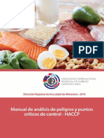 Manual de Análisis de Peligros y Puntos Críticos de Control - HACCP