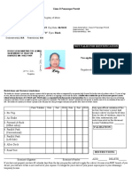 Not Valid For Identification: Class D Passenger Permit