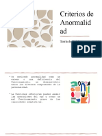 Criterios de Anormalidad