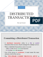 Lec 14 - Distributed Processing - Distributed Transactions