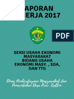 Laporan KINERJA 2017: Seksi Usaha Ekonomi Masyarakat Bidang Usaha Ekonomi Masy., Sda, Dan TTG