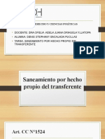 TAREA 4 Saneamiento Por Hecho Propio Del Transferente CONTRATO