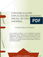 Contabilización Explicada Del Registro Inicial de Una Sociedad