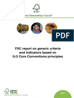 FSC Report On Generic Criteria and Indicators Based On ILO Core Conventions Principles - EN