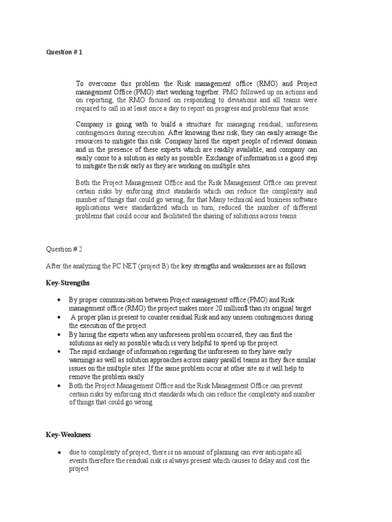 PMO and RMO Collaboration Insights | PDF | Risk | Risk Management