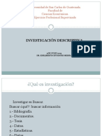 Conferencia 1. Investigación Descriptiva.