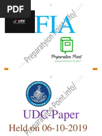 FIA UDC Paper by Preparation Point