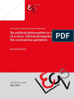 Six Political Philosophies in Search of A Virus: Critical Perspectives On The Coronavirus Pandemic