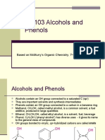 Ch103 Alcohols and Phenols: Based On Mcmurry'S Organic Chemistry, 7 Edition