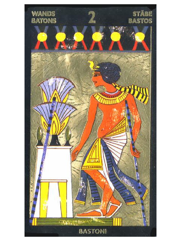 Tarot Nefertari: Baraja Egipcia Con Acabados Dorados, Cartas De Lujo Para Adivinación Y Colección, Edición Multidioma