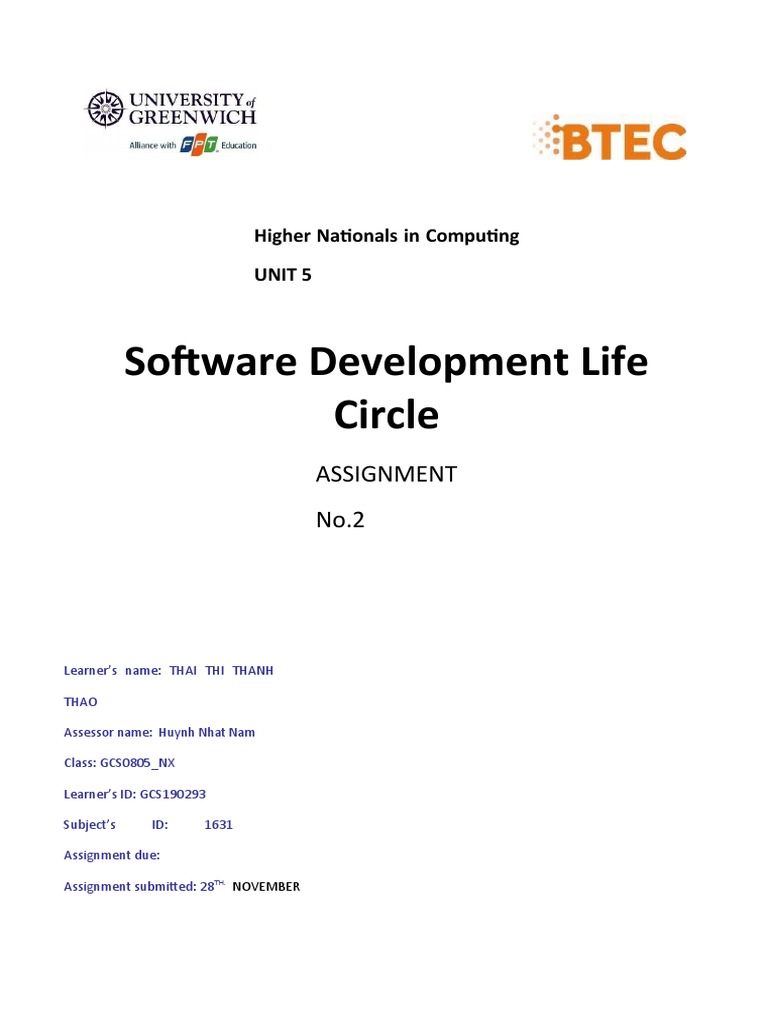 Software Development Lifecycle Assignment | PDF | Survey Methodology ...