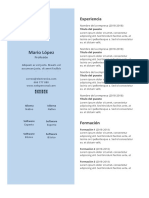 Plantilla CV 2 Gratis InfoJobs