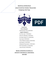 Proposal Penelitian - Organisasi Sosial Dan Struktur Kemasyarakatan KP. Naga Kel. 3