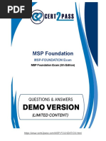 How I Prepared PeopleCert MSP-Foundation Exam in One Week? (June 2021)