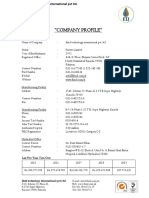 "Company Profile": Fluid Technology International (PVT) LTD