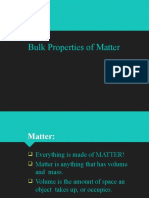 Bulk Properties of Matter