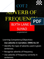 Adverb of Frequency: Blyth Lane B. Suyao