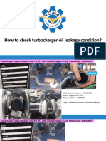 How To Check The Turbocharger Oil Leakage Condition