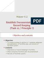 Establish Documentation and Record Keeping (Task 12 / Principle 7)