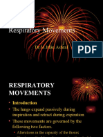 Respiratory Movements: Dr.M.Irfan Ashraf