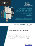 Breakdown The Silos: Dataops and Data Models For Manufacturing Operations