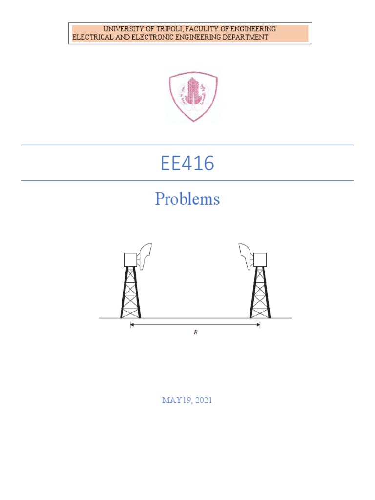 Problems Ee416 2 Pdf Bandwidth Signal Processing Signal To