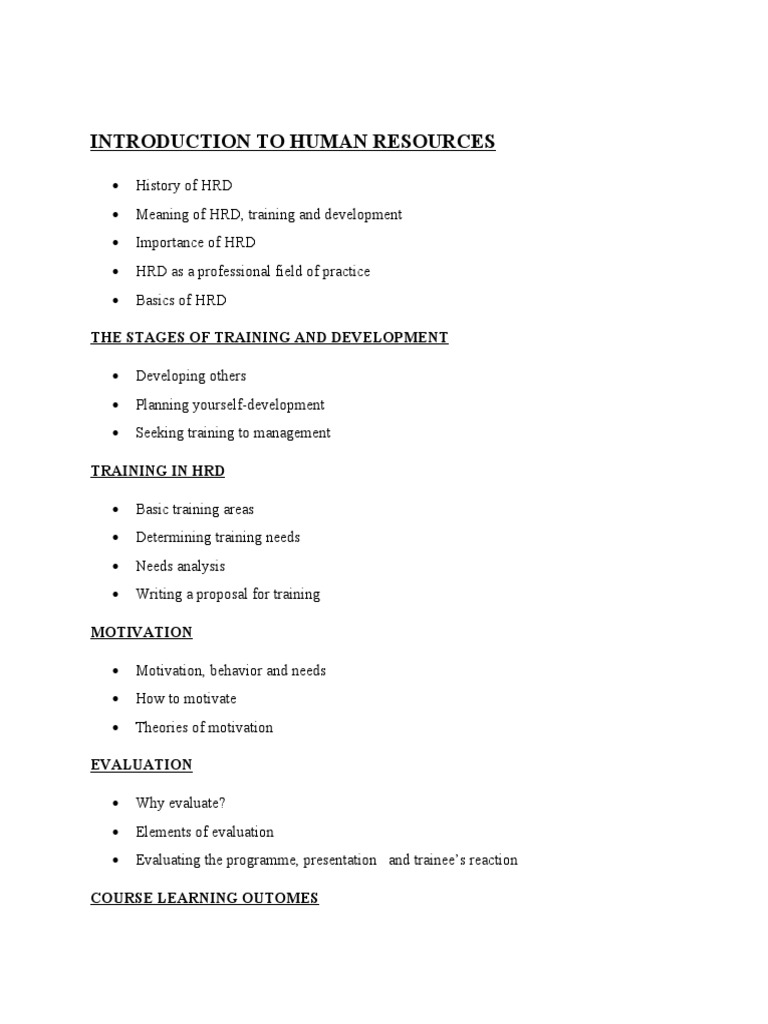 HR Needs Assessment and Development Guide | PDF | Needs Assessment ...