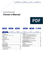 Owner's Manual: DRA-800H