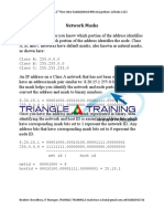 TRIANGLE TRAINING Network Masks and Subnetting Guide