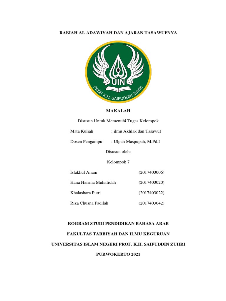 Rabiah Al Adawiyah Dan Ajaran tasawufnya-FIKS | PDF