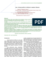 Acute Rheumatic Fever Clinical Profile in Children in Western Ukraine