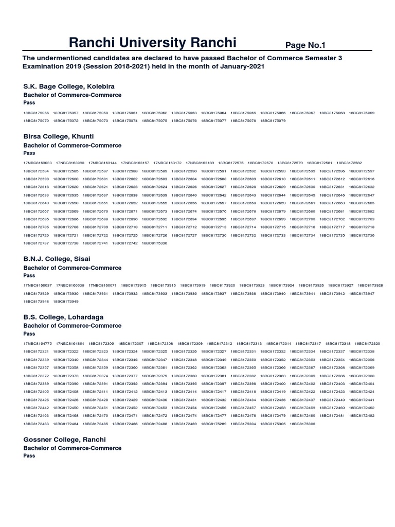 Result Notice COMM SEM 3 | PDF | Newspapers | Newspaper Publishing
