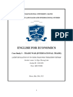 English For Economics: Case Study 3 - Trade War (International Trade)