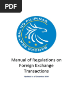 BSP Manual On Foreign Exchange