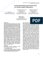 A Machine Learning Based Advanced House Price Prediction Using Logistic Regression