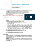 Clasificación de Los Gases Refrigerantes PDF