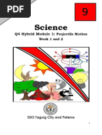 S9 Q4 Hybrid Module 1 Week 1 and 2 Projectile Motion. Version 2