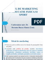 Mixul de Marketing in Sport - Produs