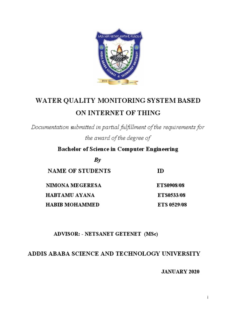 Water Quality Monitoring systemFINAL) | PDF | Ph | Water Quality