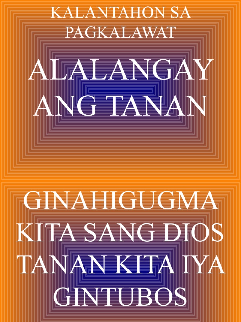 Alalangay Ang Tanan | PDF